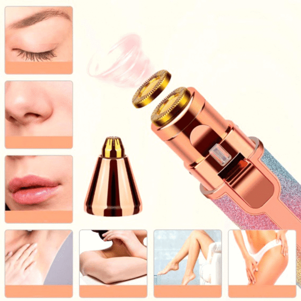 2 in 1 Facial Hair Remover Eyebrow Trimmer Rechargeable