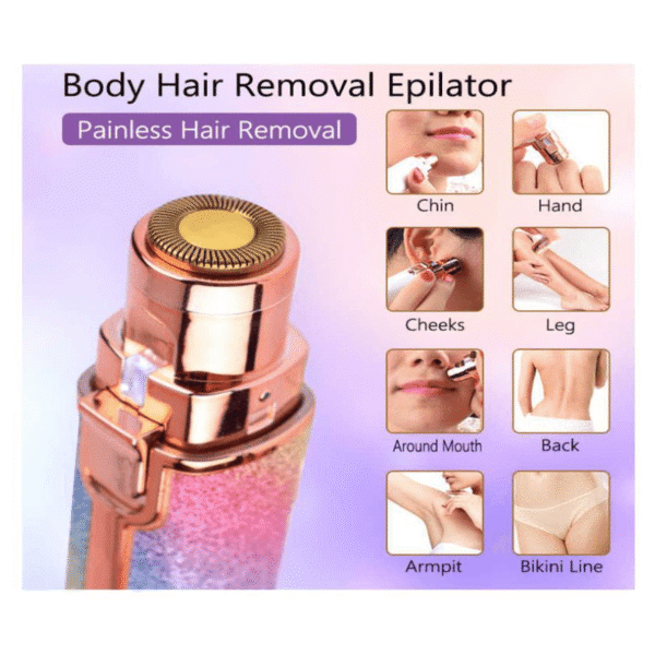 2 in 1 Facial Hair Remover Eyebrow Trimmer Rechargeable