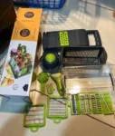16 in 1 Vegetable Slicer – Multifunction Grater & Cutter with Stainless Steel Blades